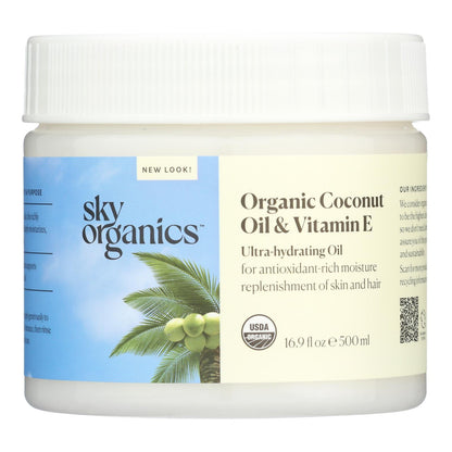 Sky Organics Coconut Oil Organic Vitamin E Infused