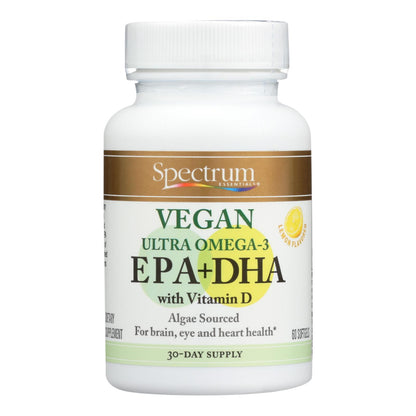 Spectrum Essentials Vegan Ultra Omega-3 Epa And Dha Capsules