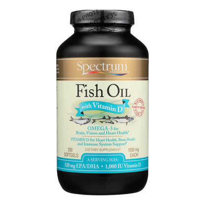 Spectrum Essentials Omega-3 Fish Oil With Vitamin D Dietary Supplement