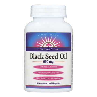 Heritage Store Black Seed Oil Dietary Supplement