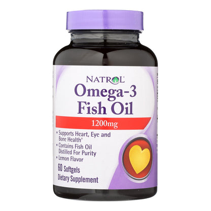 Natrol Omega-3 Fish Oil Lemon - 1200 Mg